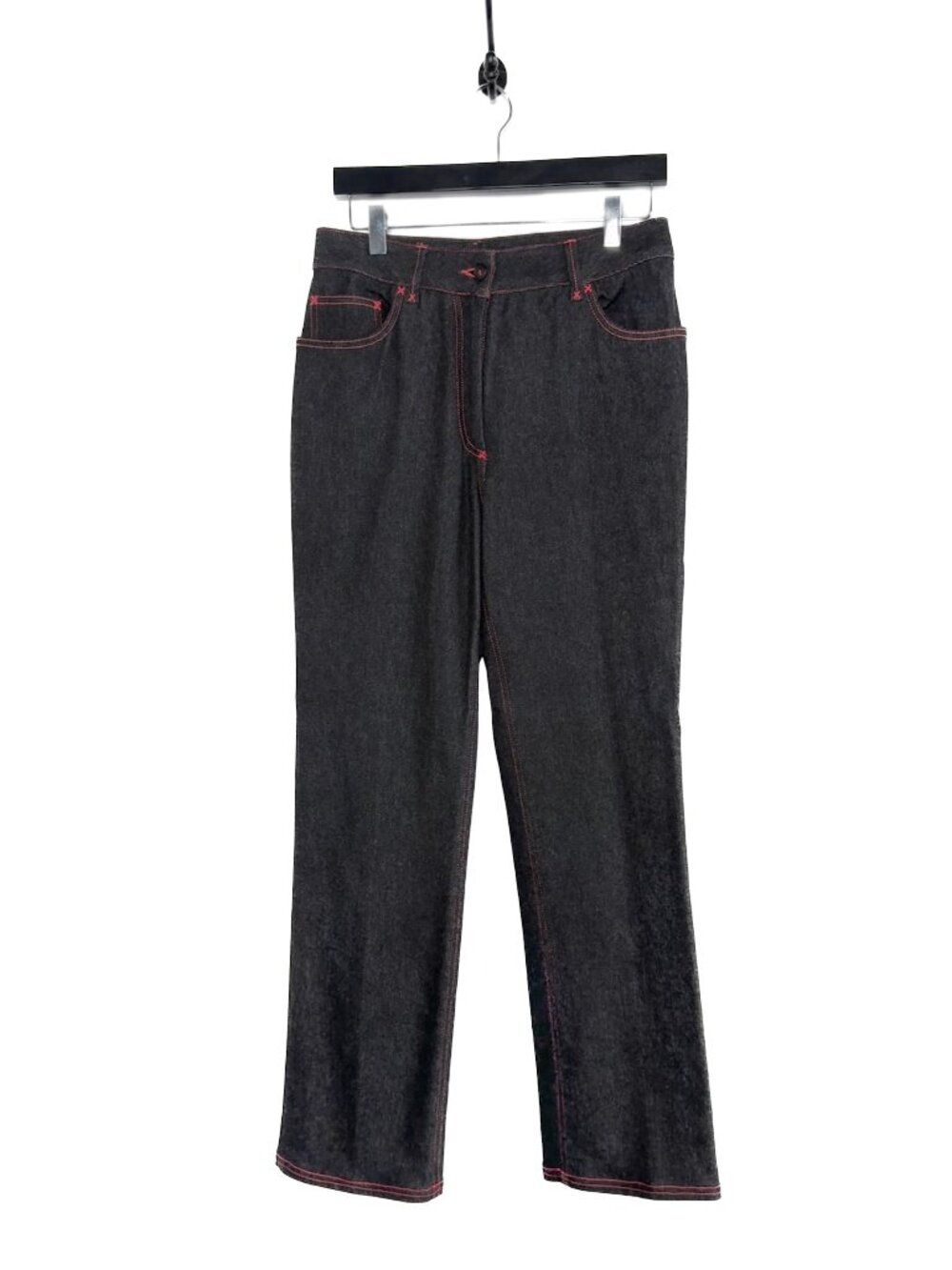 Dolce & Gabbana Vintage Cool Wool Denim Pink Accent Stitching Jeans